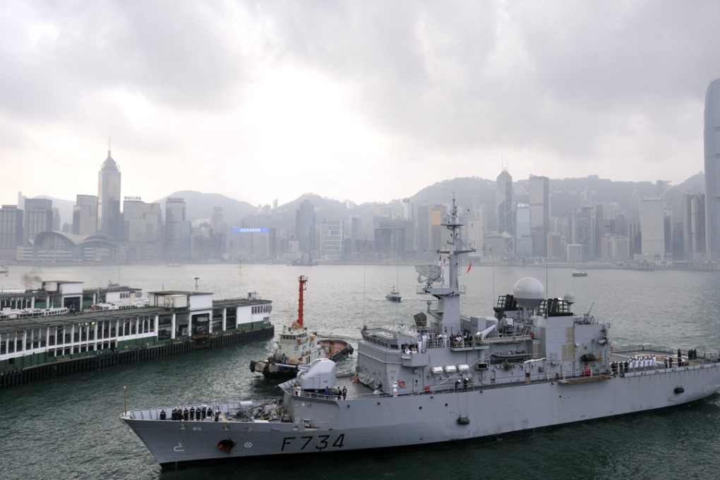 The French frigate Vendemiaire held the drill outside local waters. Photo: Consulate General of France in Hong Kong