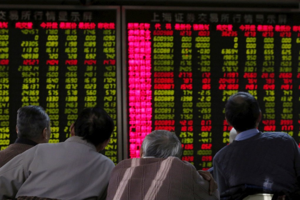 A brokerage in Beijing. The China stock market has only recorded one genuine ‘Two Sessions’ rally in the past five years, in 2015. Photo: Reuters