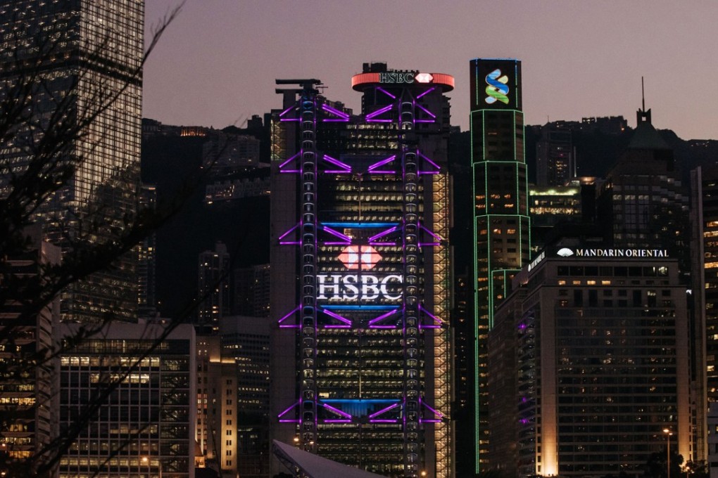 The HSBC and Standard Chartered buildings in Hong Kong, the largest market by revenue for both banks. Photo: Bloomberg