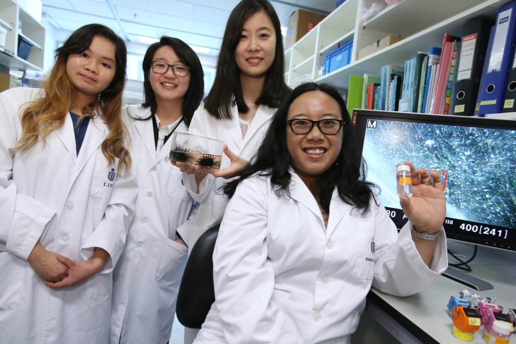Professor Karen Chan Kit-yu (right), who led the study, with colleagues at the University of Science and Technology. Photo: Edmond So