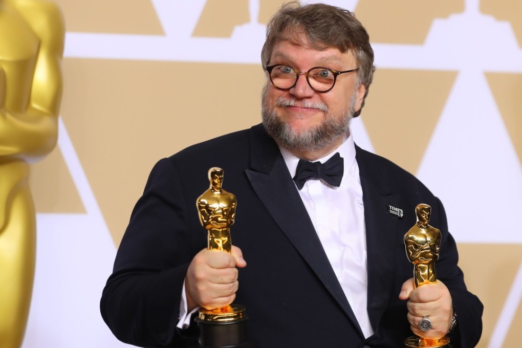 Guillermo del Toro after winning Best Picture and Best Director awards for The Shape of Water. Photo: Reuters