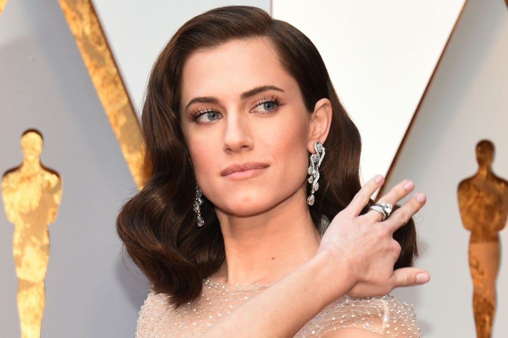 Allison Williams arrives for the 90th Annual Academy Awards in Hollywood, California. Photo: AFP