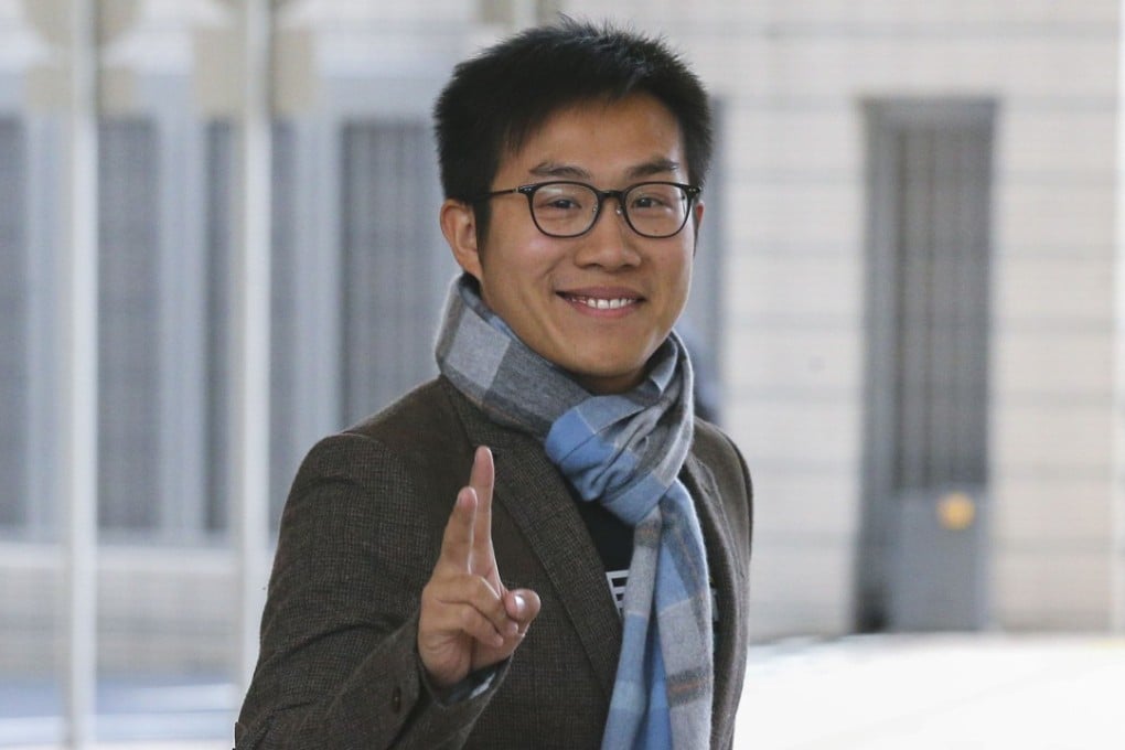 Raphael Wong arrives at the West Kowloon Court in January. Photo: Dickson Lee