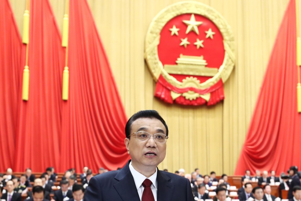 Premier Li Keqiang outlined comprehensive plans for China’s economic and social development. Photo: Xinhua