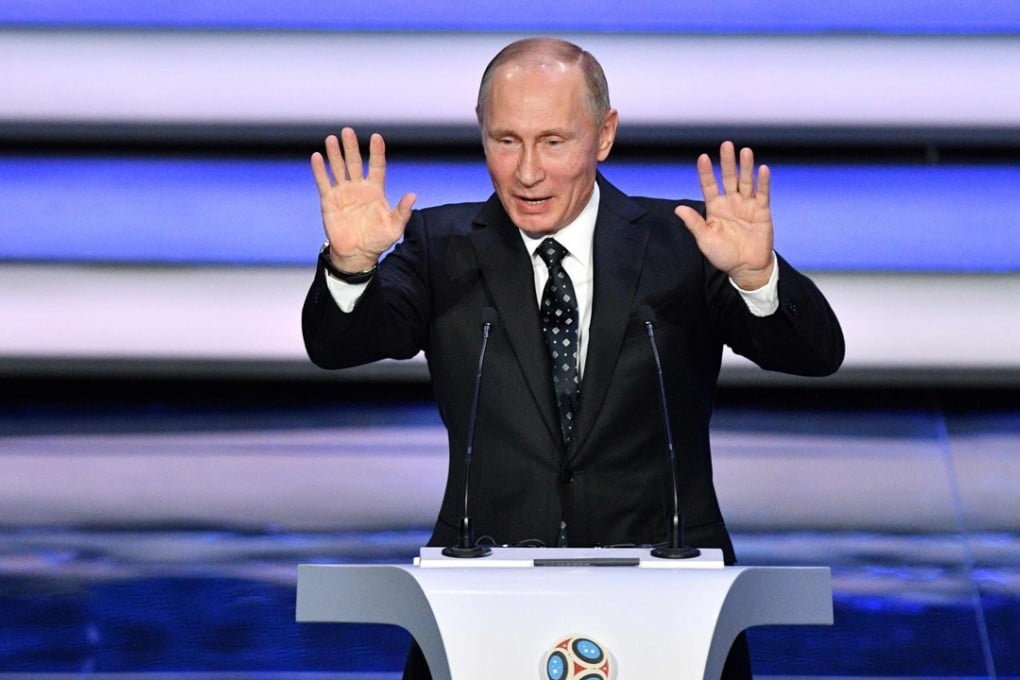 Vladimir Putin at the Fifa World Cup draw. Photo: AFP