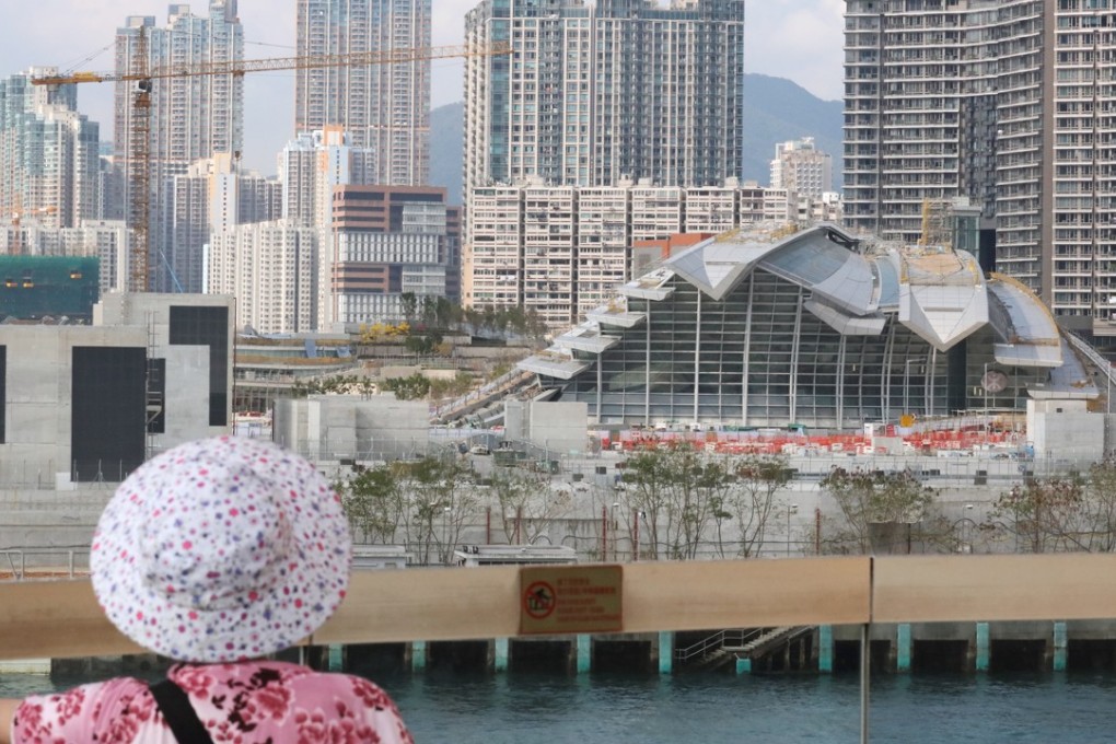 The construction site of the West Kowloon terminus of the high-speed cross-border rail link. Photo: Felix Wong