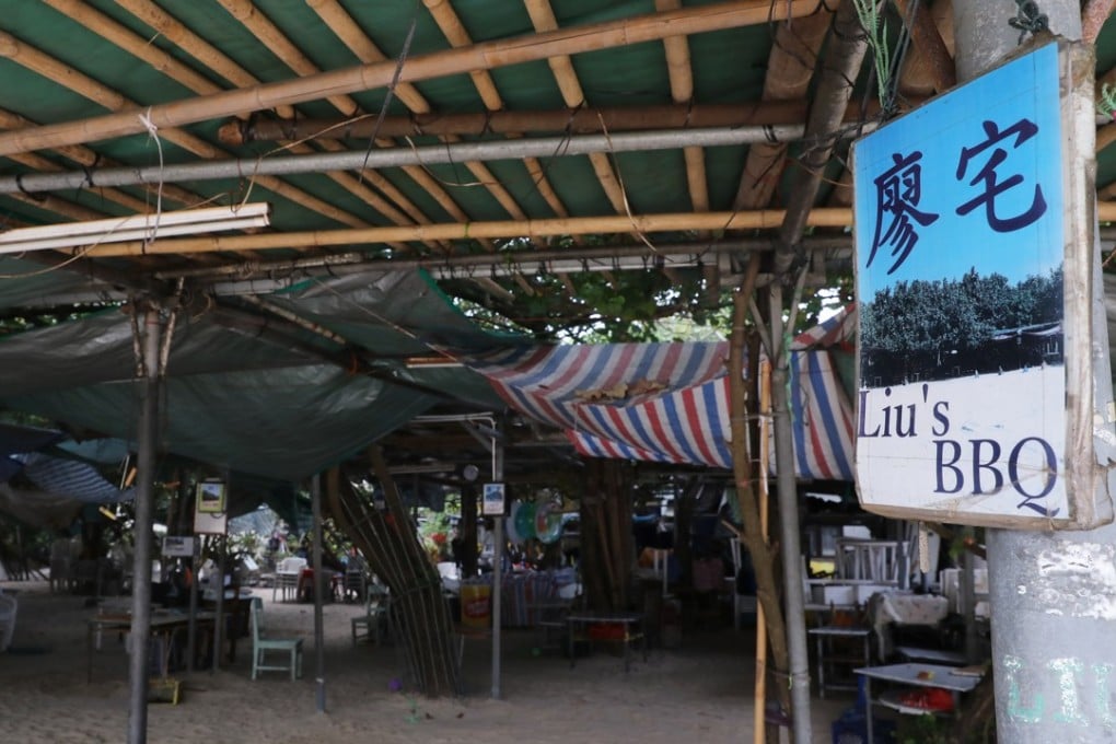 Liu's BBQ, at Shek O Beach. The business has been told to shut down by the Leisure and Cultural Services Department. Picture: Sam Tsang