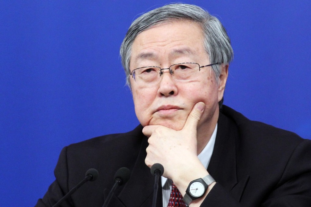 Zhou Xiaochuan, Governor of China’s central bank, pictured during a press briefing in Beijing on Friday. Photo: Simon Song