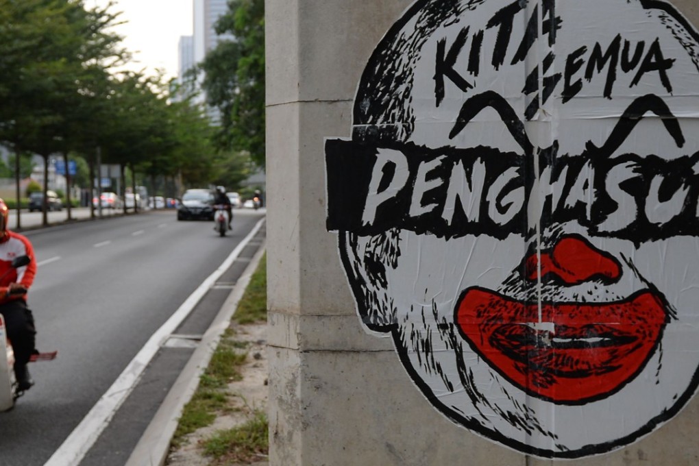 Caricatures of Prime Minister Najib Razak can lead to jail time in Malaysia. Photo: AFP