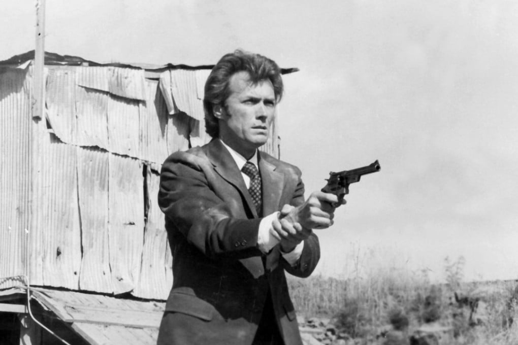 Actor Clint Eastwood as detective Harry Callahan in a scene from the movie Dirty Harry directed by Don Siegel in 1971. Photo: Handout
