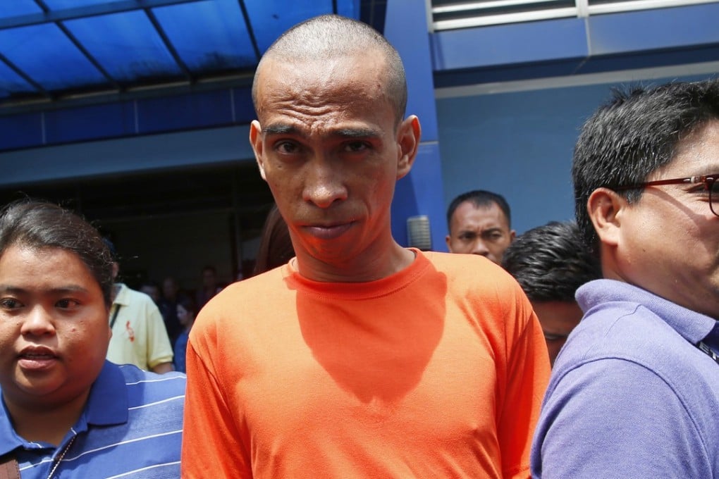 Suspect Anselmo Ico being presented to the media at a news conference in Manila. Photo: AP
