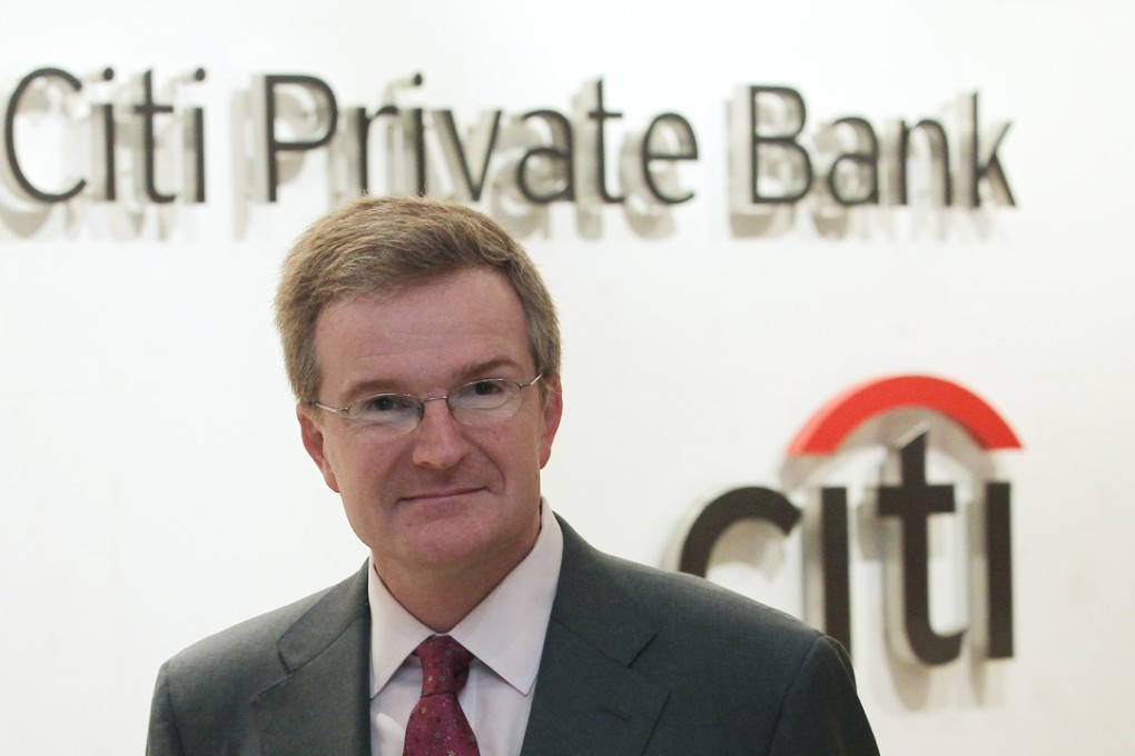Peter Charrington global head of Citi Private Bank, says clients have recently ‘begun locking in profits or hedging their positions’. Photo: Roy Issa