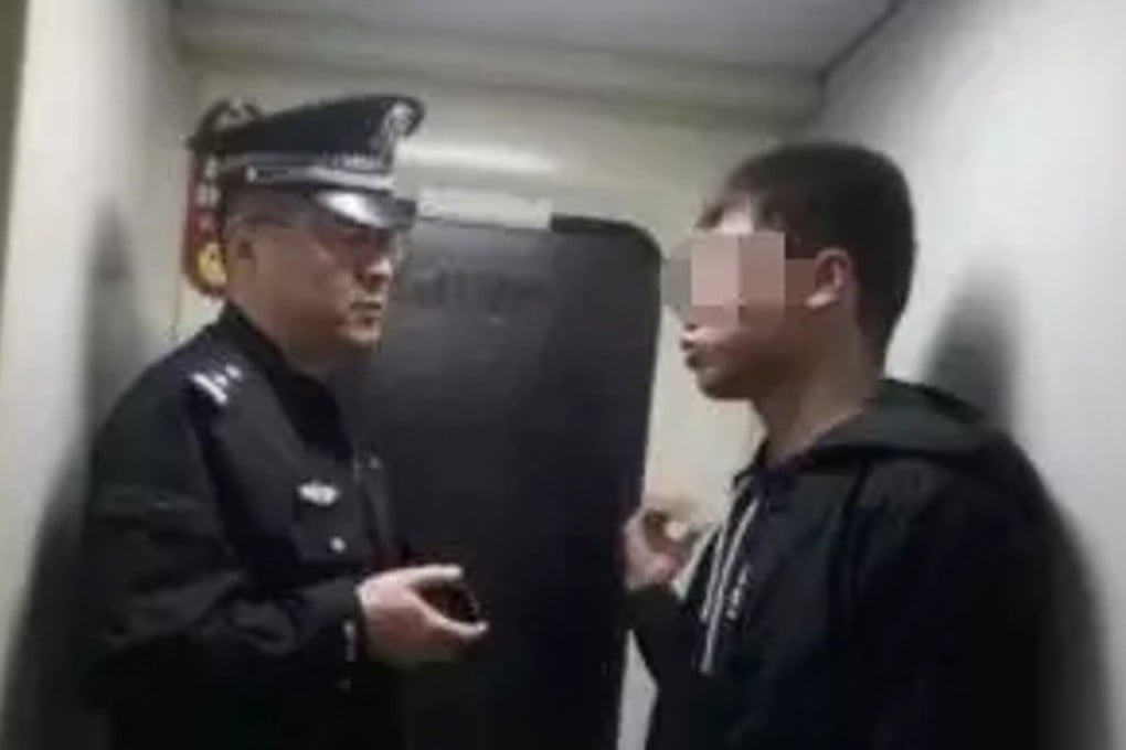 The young man says he was fleeing a pyramid scheme group that had held him captive. Photo: 163.com