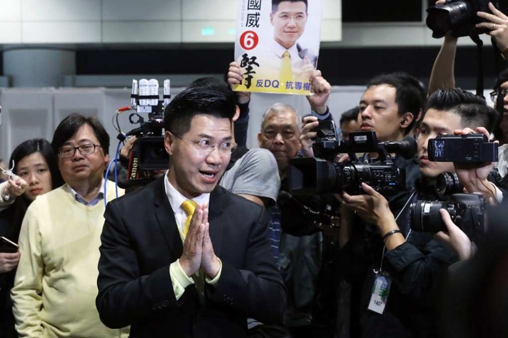 The NeoDemocrats’ Gary Fan won the by-election for the New Territories East constituency. Photo: Sam Tsang