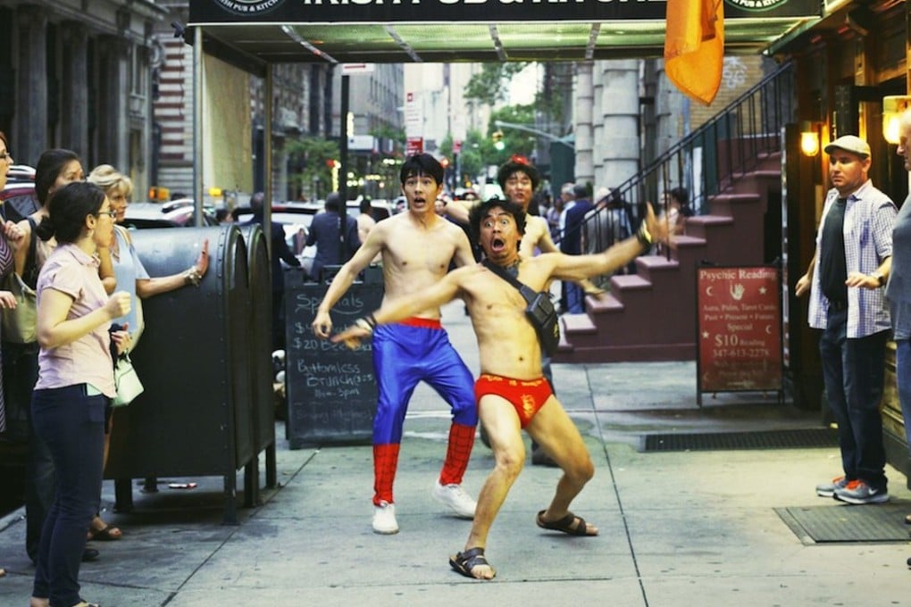 Centre, from left: Liu Haoran, Wang Baoqiang and Xiao Yang in a still from Detective Chinatown 2 (category IIA; Mandarin, English), directed by Chen Sicheng.