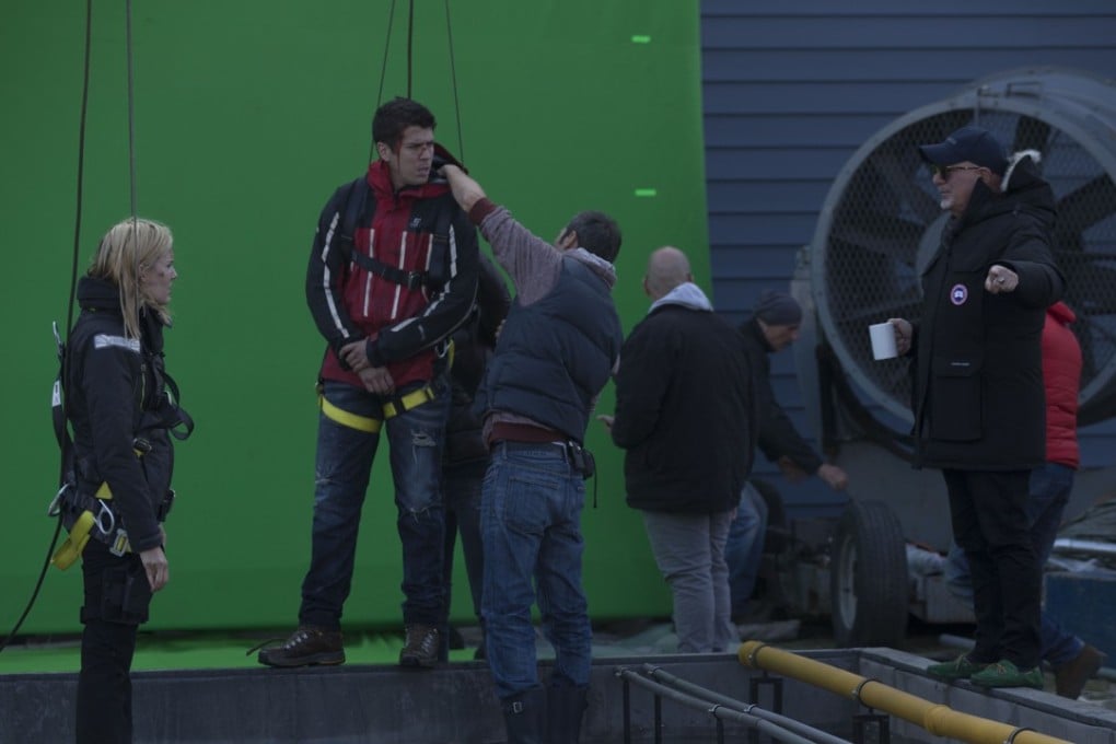 On the set of The Hurricane Heist. Photo: Adriana Yankulova