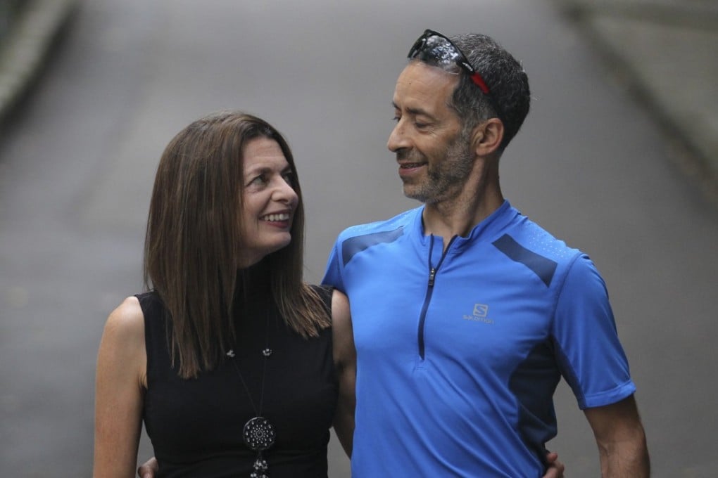 Runners Janine Canham and Mo Devlin at the start of the Mount Parker Road Green Trail where it meets Kings Road in Quarry Bay. Photo: Roy Issa