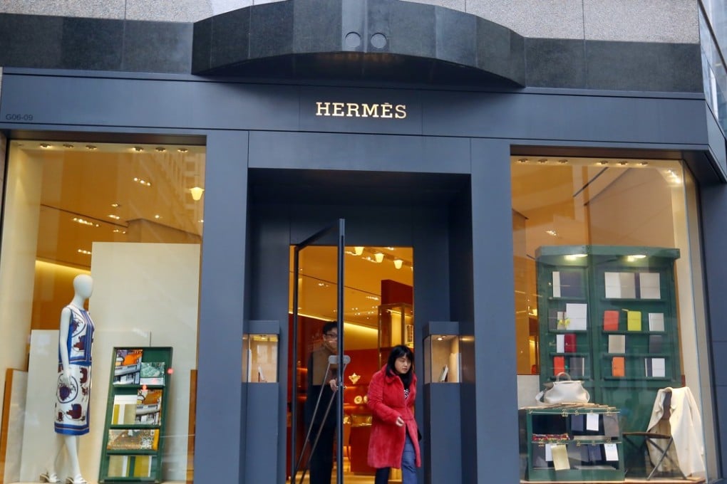 The former Hermes store at The Galleria in Hong Kong. The luxury goods maker made a profit of US$61 million from the sale of its four shops in the location. Photo: Edmond So