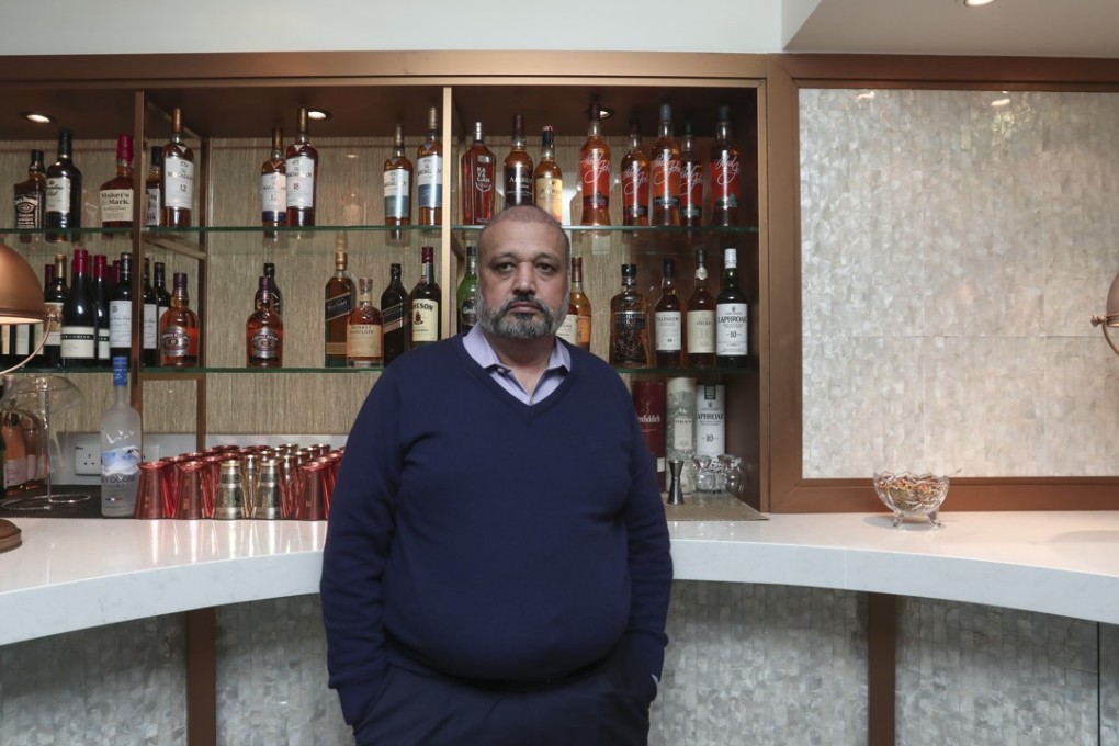 Kuldip Uppal at his restaurant Jo Jo Indian Cuisine in Wan Chai. Photo: Jonathan Wong