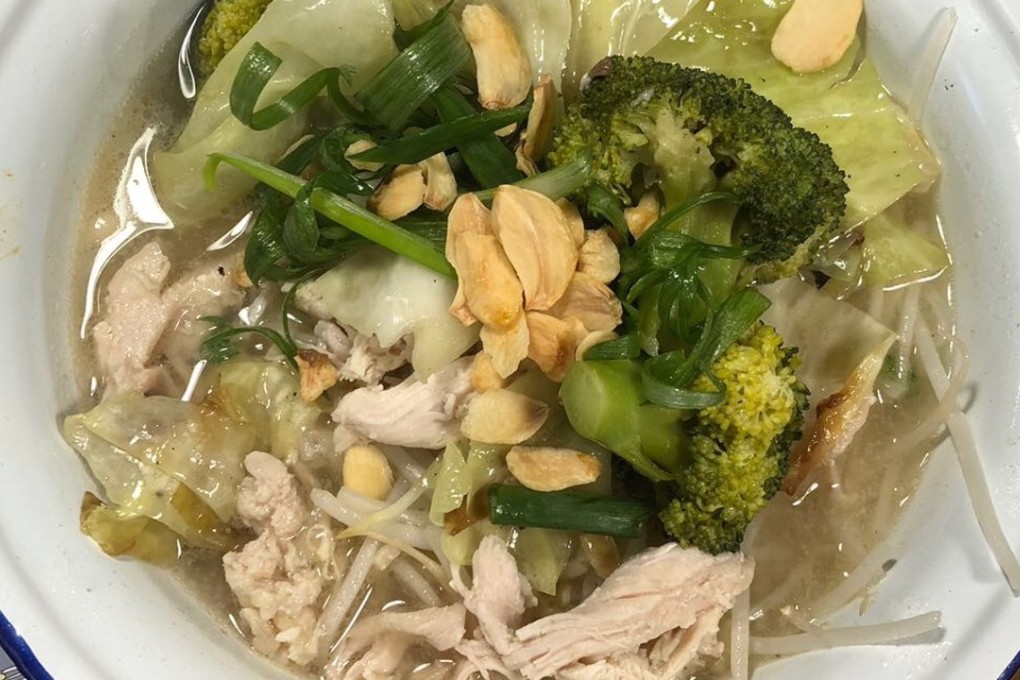 Chicken soup with rice vermicelli noodles at Meen in Central, Hong Kong. Photo: Louise Moon