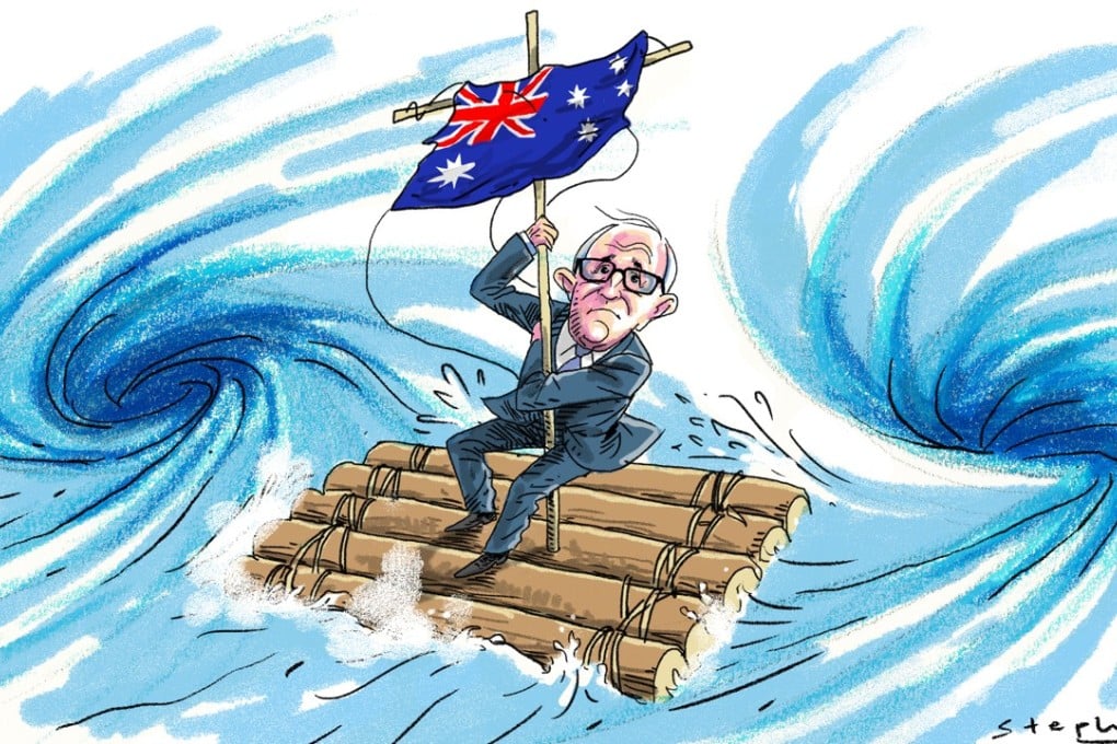 Caught between the US and China, Australia must carefully balance its position on South China Sea issues amid Sino-US jostling. Illustration: Craig Stephens
