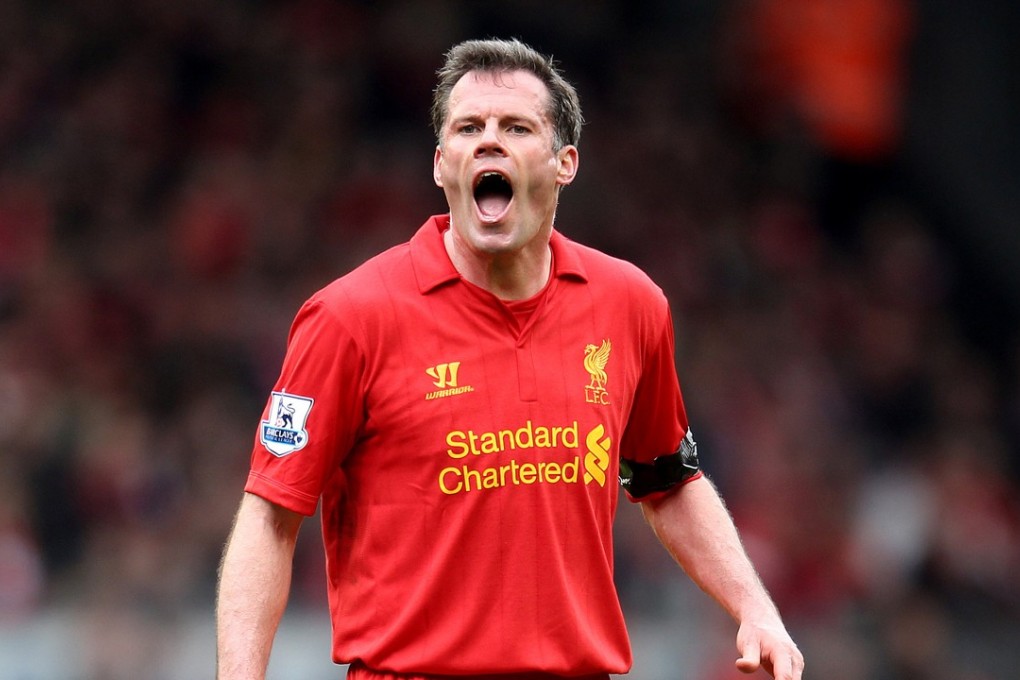 Jamie Carragher has been suspended by Sky following the spitting incident. Photo: Reuters