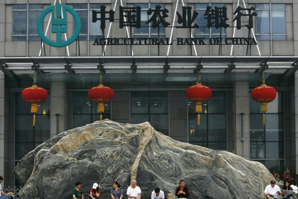 Agricultural Bank of China is the least capitalised of the country’s top four lenders. Photo: Reuters