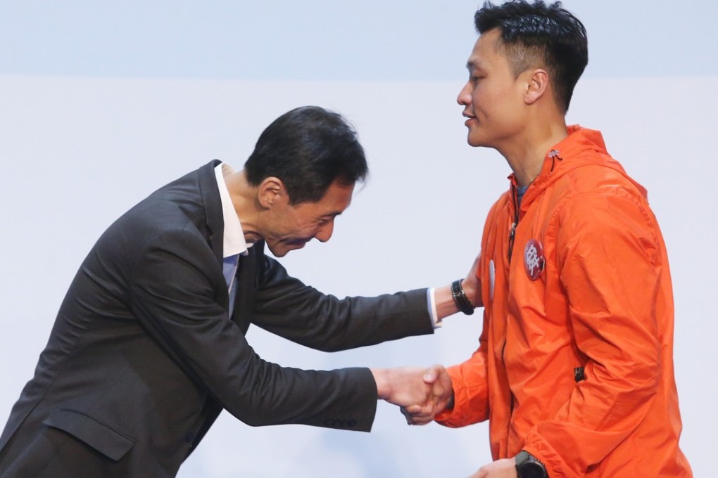 Edward Yiu’s (left) shocking defeat in Kowloon West to Vincent Cheng (right) is a wake-up call for Hong Kong’s pro-democracy camp. Photo: Sam Tsang