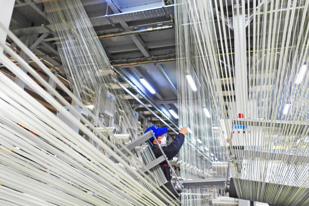 Industrial output grew by 7.2 per cent in the first two months of the year. Photo: AFP