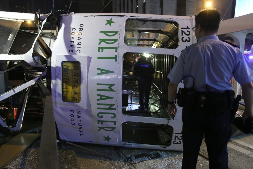 On April 6 last year Lo failed to apply the correct speed while negotiating a bend near Bank Street in Central. Photo: Edmond So