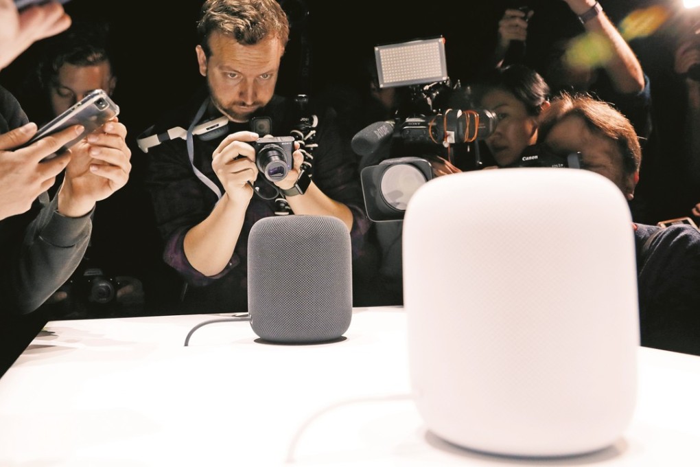 Foreign-brand smart speaker systems, like Apple’s HomePod, face stiff competition in China as the country’s major internet companies and AI start-ups release their devices first in the world’s second-largest economy. Photo: AP