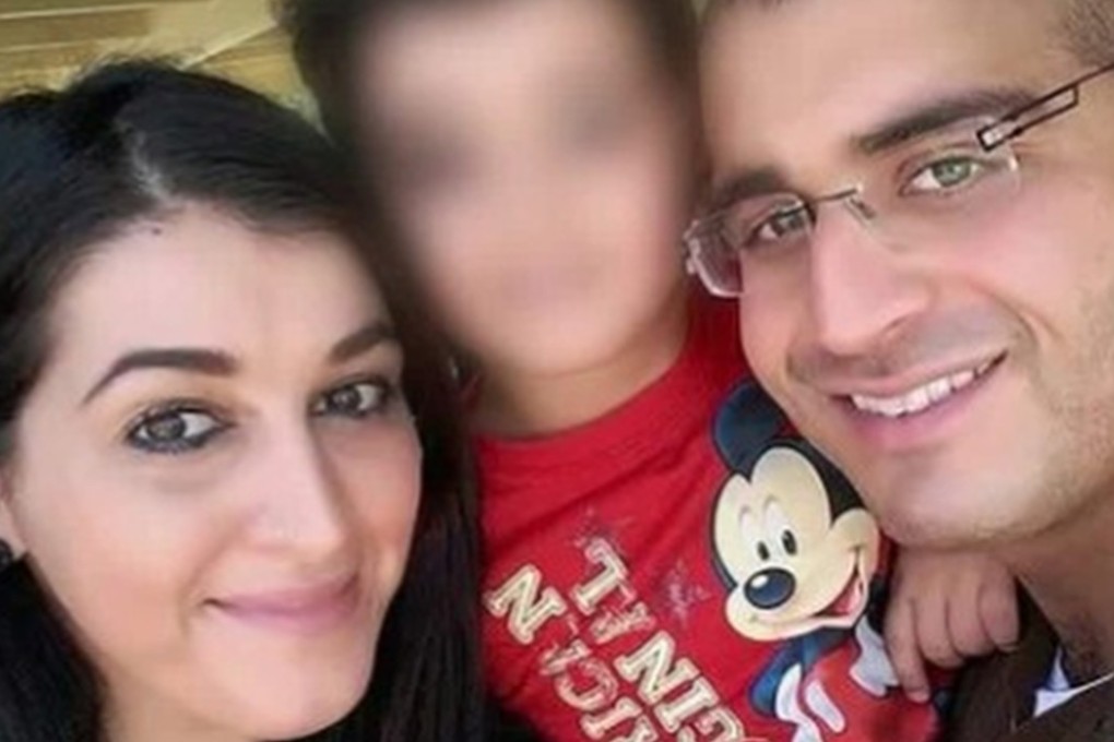 Omar Mir Seddique Mateen, who killed 49 people in an attack on Orlando, Florida, nightclub in 2016, poses with his wife, Noor Salman, in a family photo. Photo: Handout