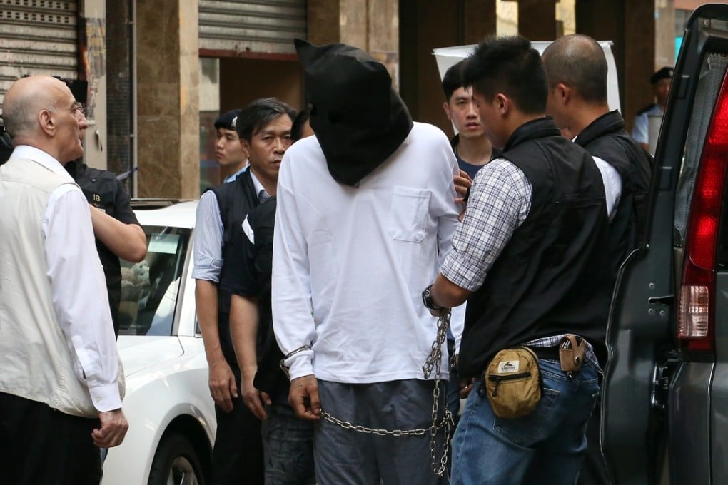 Fyaz Wahaj at a police crime scene reconstruction. Photo: SCMP