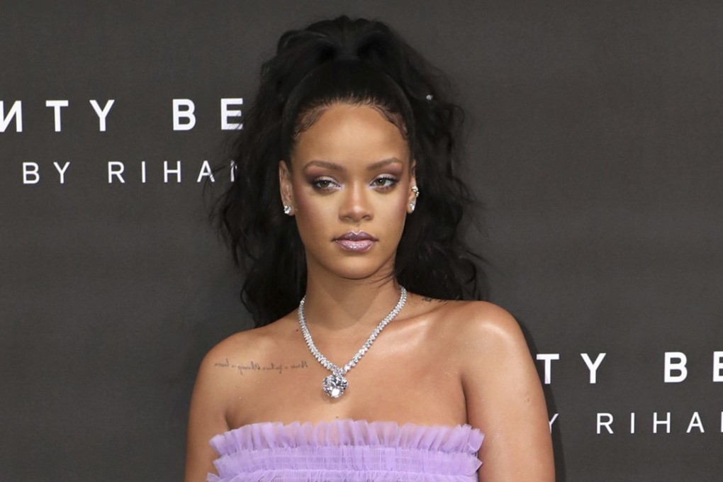 In this September 19, 2017 file photo, singer Rihanna poses for photographers during London Fashion Week. Photo: AP