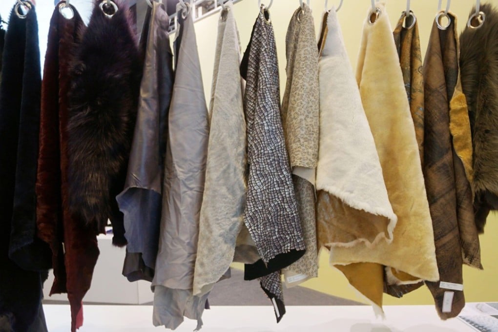 Fur pelts on display at Haining China Leather City in Haining, Zhejiang province, the hub of China’s fur and leather industries.