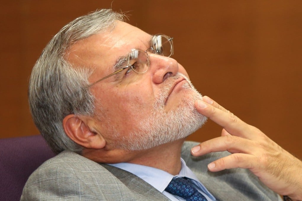 Jose Carlos Ugaz, global chairman of Transparency International, speaks at the headquarters of the Independent Commission Against Corruption in North Point, Hong Kong, in October 2016. Photo: Xiaomei Chen