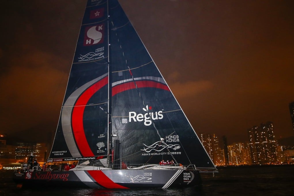 Sun Hung Kai/Scallywag winning in Hong Kong. Photo: Volvo Ocean Race