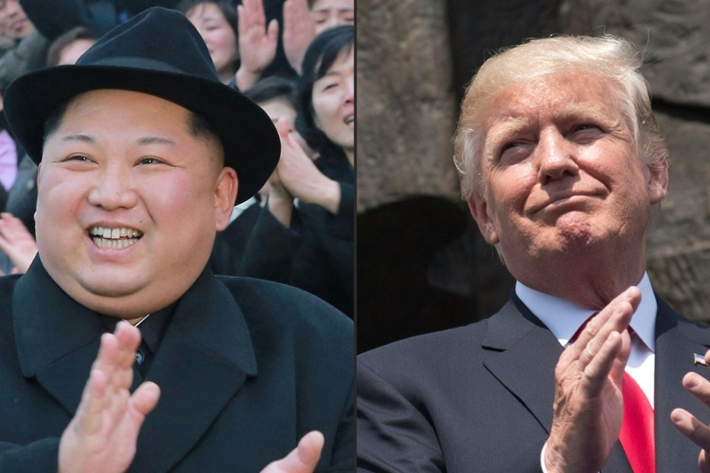 Combination picture of North Korean leader Kim Jong-un and US President Donald Truymp. Photo: KCNA/KNS via AFP