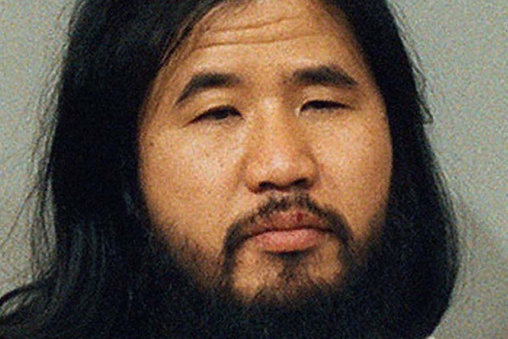 File photo of doomsday cult guru Shoko Asahara. Photo: AP/Kyodo