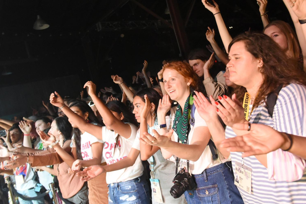 Guests attend Bumble Presents: Empowering Connections at Fair Market on March 10, 2018 in Austin, Texas. Photo: CNBC