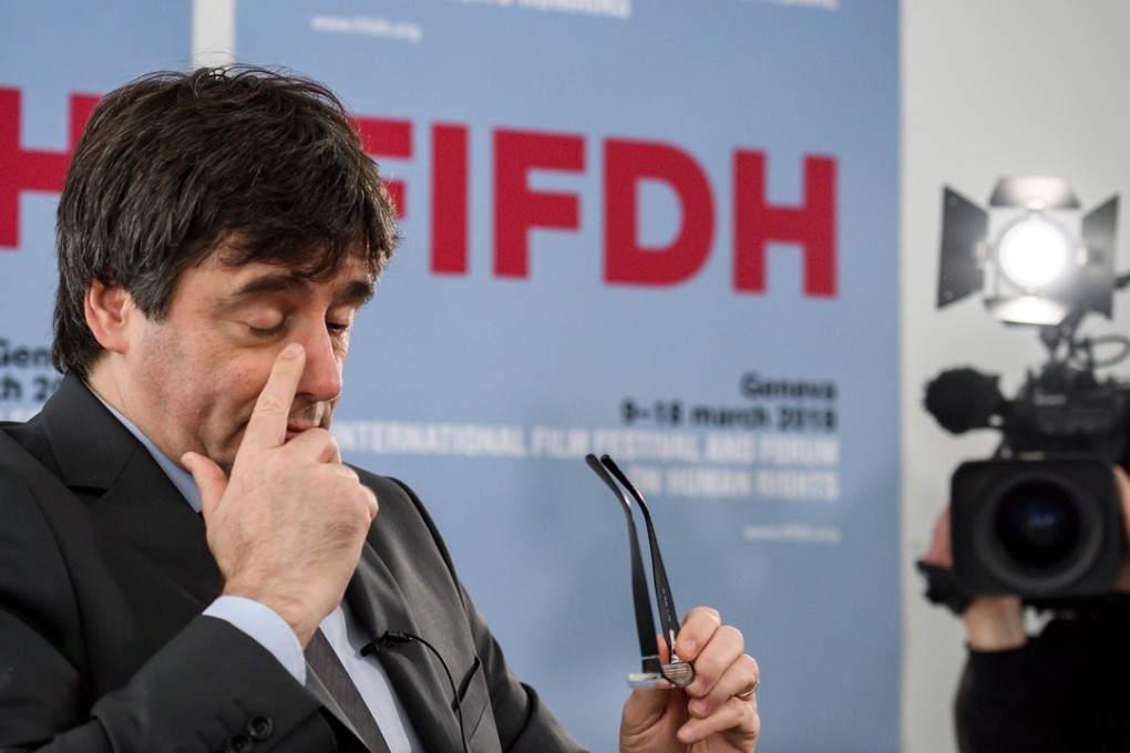 Catalonia's deposed leader Carles Puigdemont during an interview on the sideline of the International film festival and forum of the human rights (FIFDH) on March 18, 2018 in Geneva. Puigdemont said in an interview that he should have declared independence earlier, as delaying the call in hopes of starting dialogue with Madrid proved futile. Photo: AFP