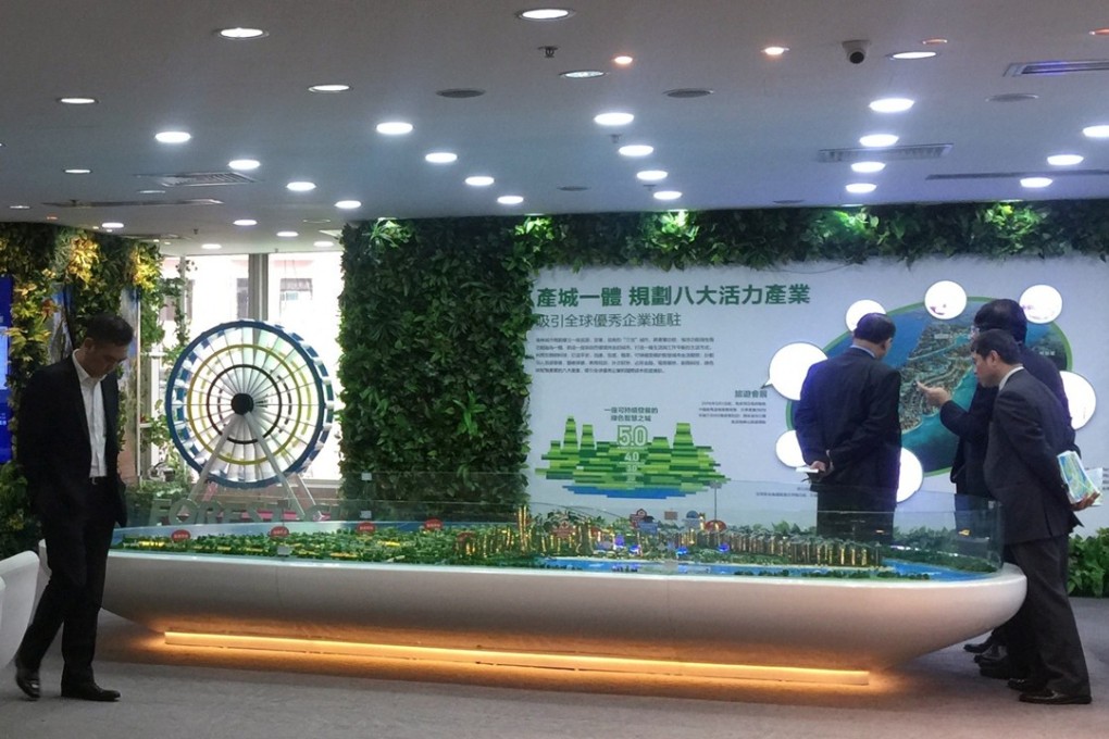 A scale model of Country Garden’s US$100 billion Forest City project in Iskandar, Johor in Malaysia. The company recorded contracted sales of 550.8 billion yuan in 2017. Photo: Summer Zhen