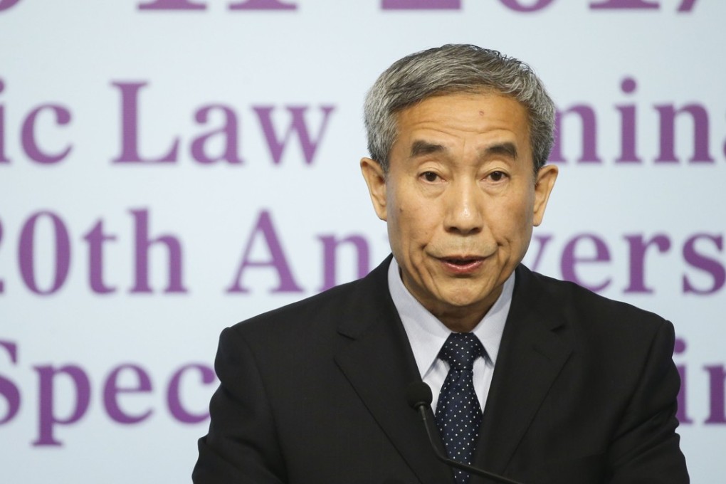 Li Fei, chairman of the Hong Kong Basic Law Committee under the National People’s Congress Standing Committee. Photo: Sam Tsang