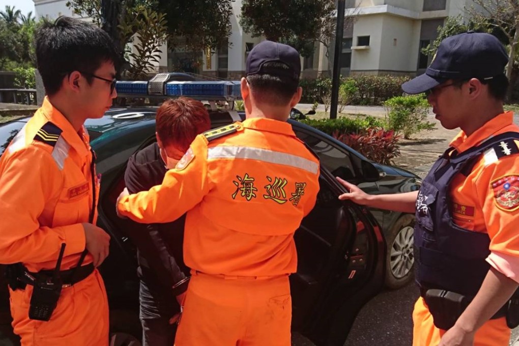 Three of the Vietnamese were arrested on land, along with two Taiwanese men, the coastguard said. Photo: CNA