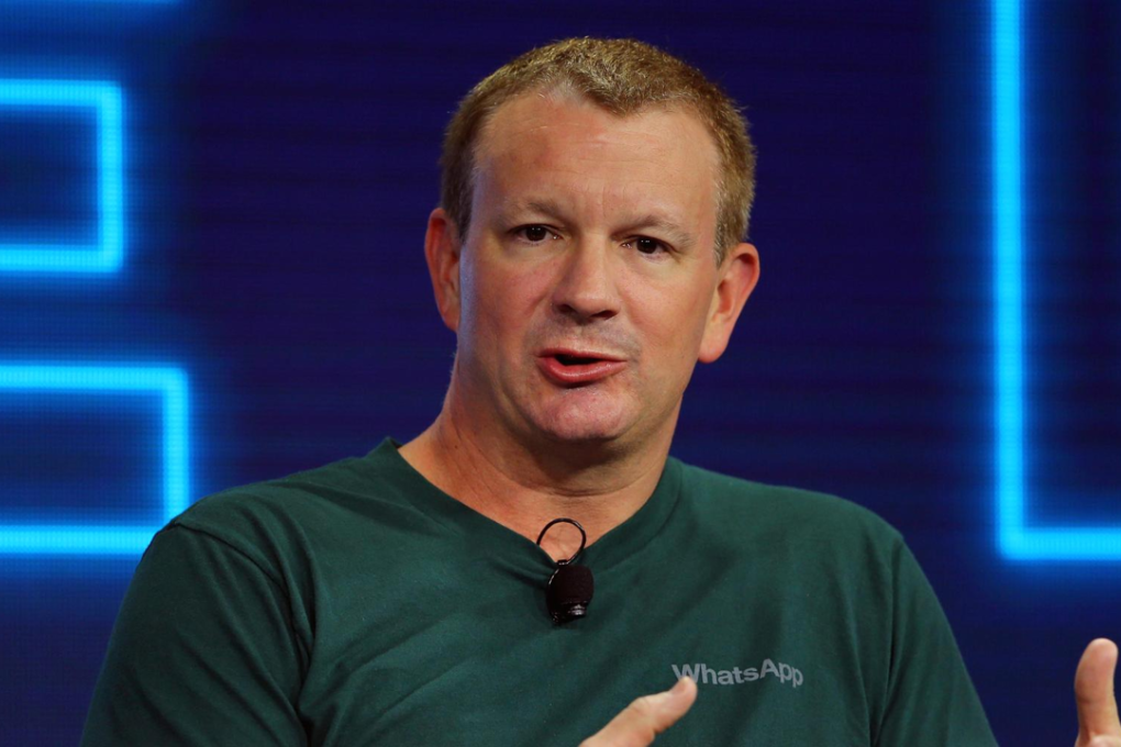 Brian Acton, co-founder of WhatsApp, speaks at the WSJD Live conference in Laguna Beach, California October 25, 2016. Photo: REUTERS/Mike Blake