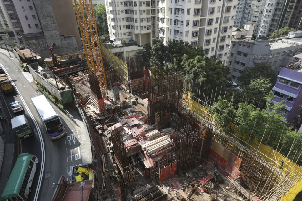 Construction site of 63 Pokfulam Road in Sai Ying Pun on Hong Kong island on 20 March 2018. Photo: SCMP / Sam Tsang