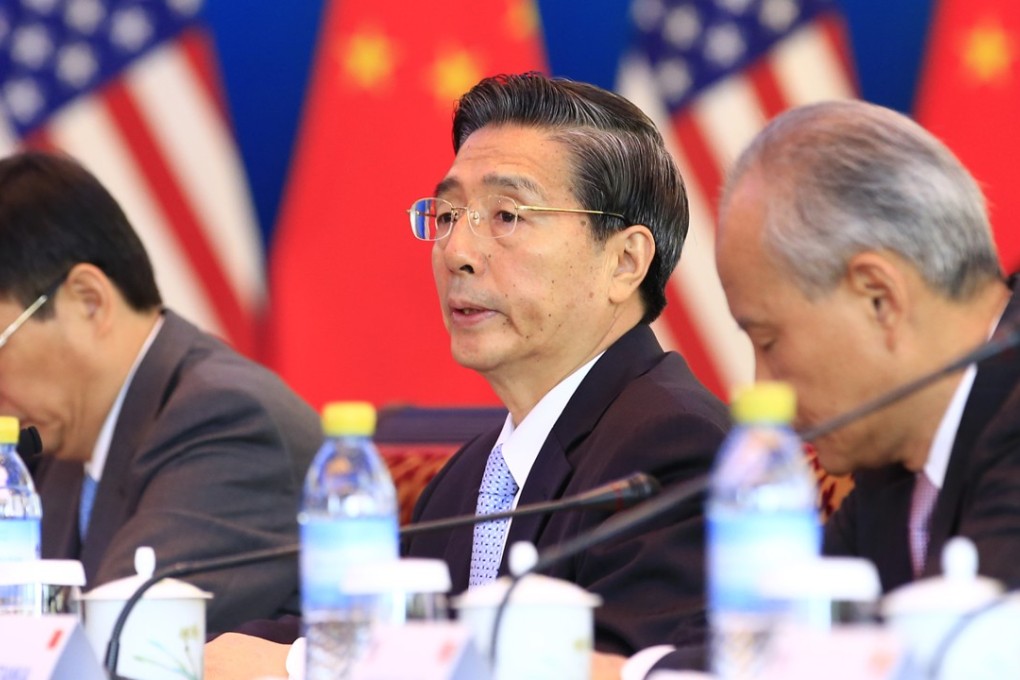 China’s Central Politics and Law Commission is headed by Guo Shengkun (centre), who is a member of both the Politburo and the party’s Central Committee Secretariat. Photo: AFP