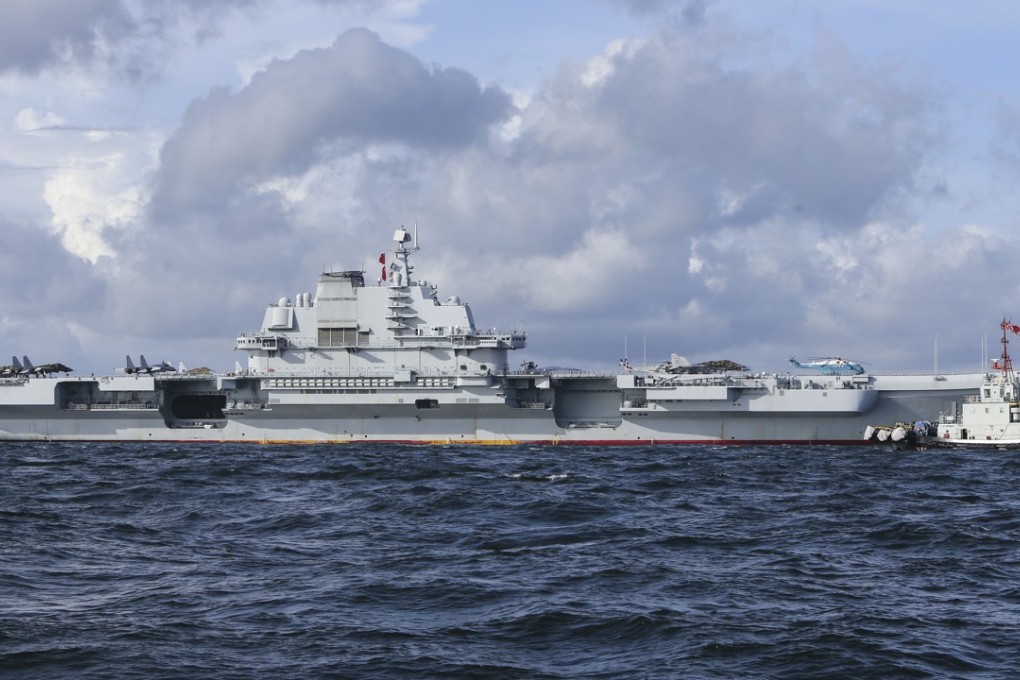 The Liaoning, pictured off the coast of Hong Kong, was reported to have entered the Taiwan Strait on Tuesday. Photo: Dickson Lee