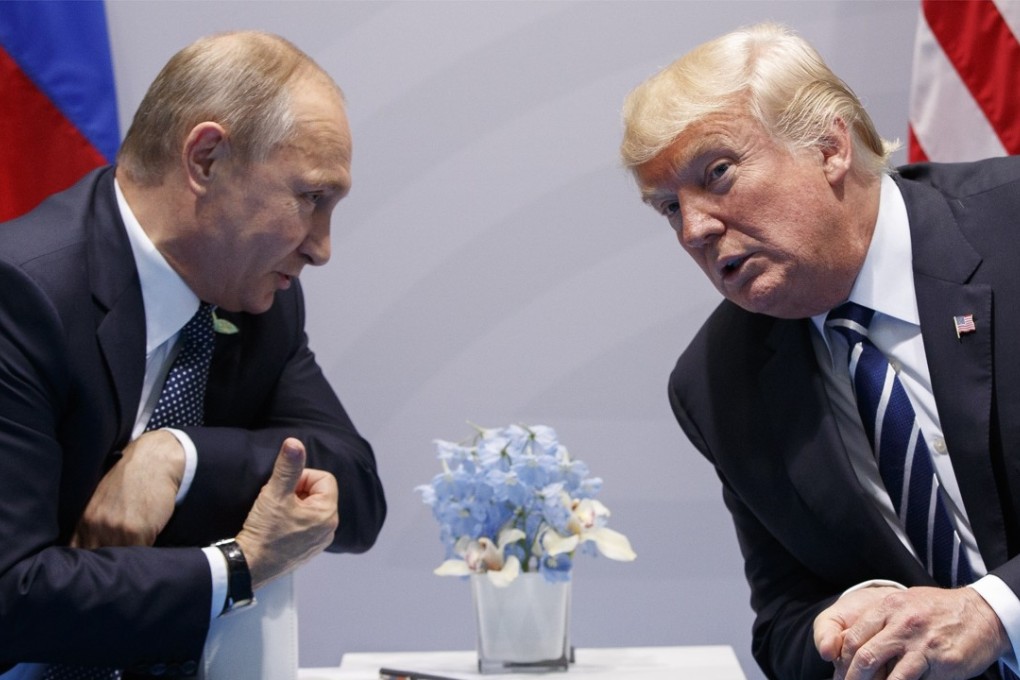 US President Donald Trump says he has congratulated Vladimir Putin (both men pictured in July last year) on his reelection to the position of Russian President. Photo: AP