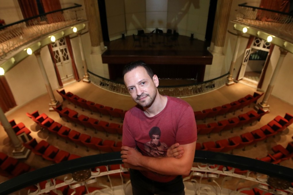 Opera producer Andrea Dal Cin inside the Dom Pedro V Theatre in Macau. Photo: Edward Wong